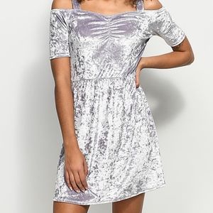 Lunachix Crushed Velvet Dress Size XS NWT